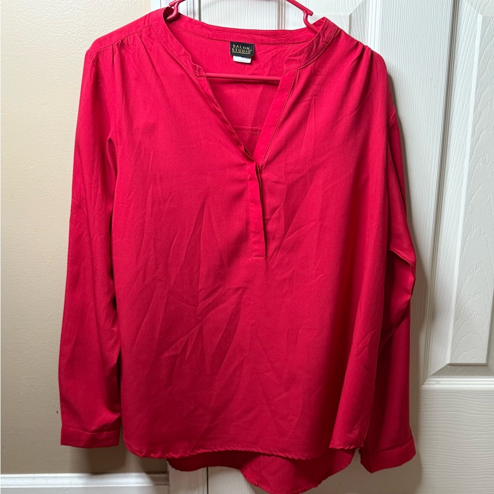 Elegant Lightweight Red Women's Top